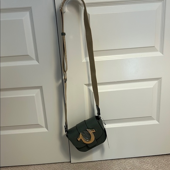 True Religion Olive Crossbody Bag with Gold Accent - Picture 5 of 8